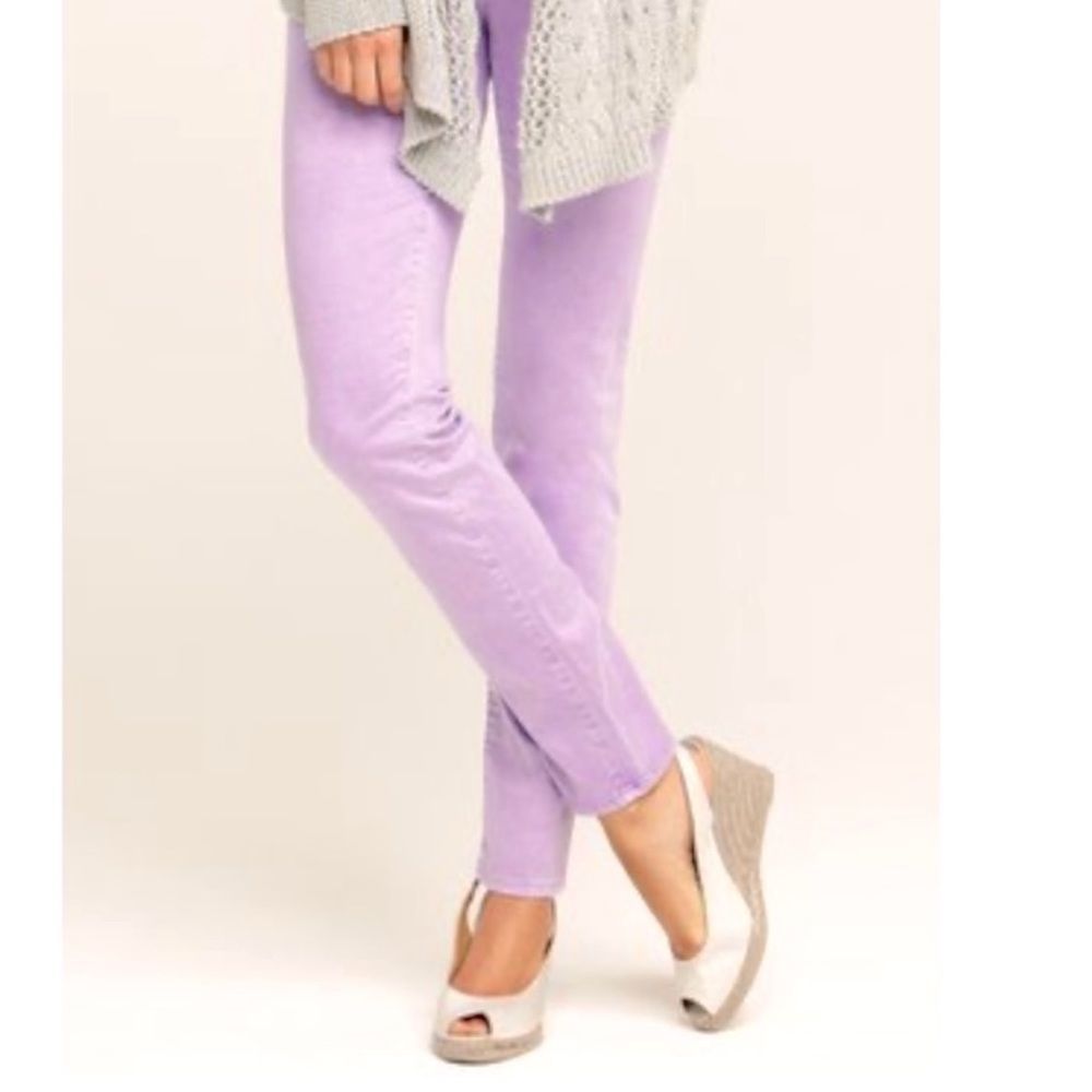 AG Adriano Goldschmied Women's Stilt Cigarette Leg Purple Skinny Jeans Size 27R